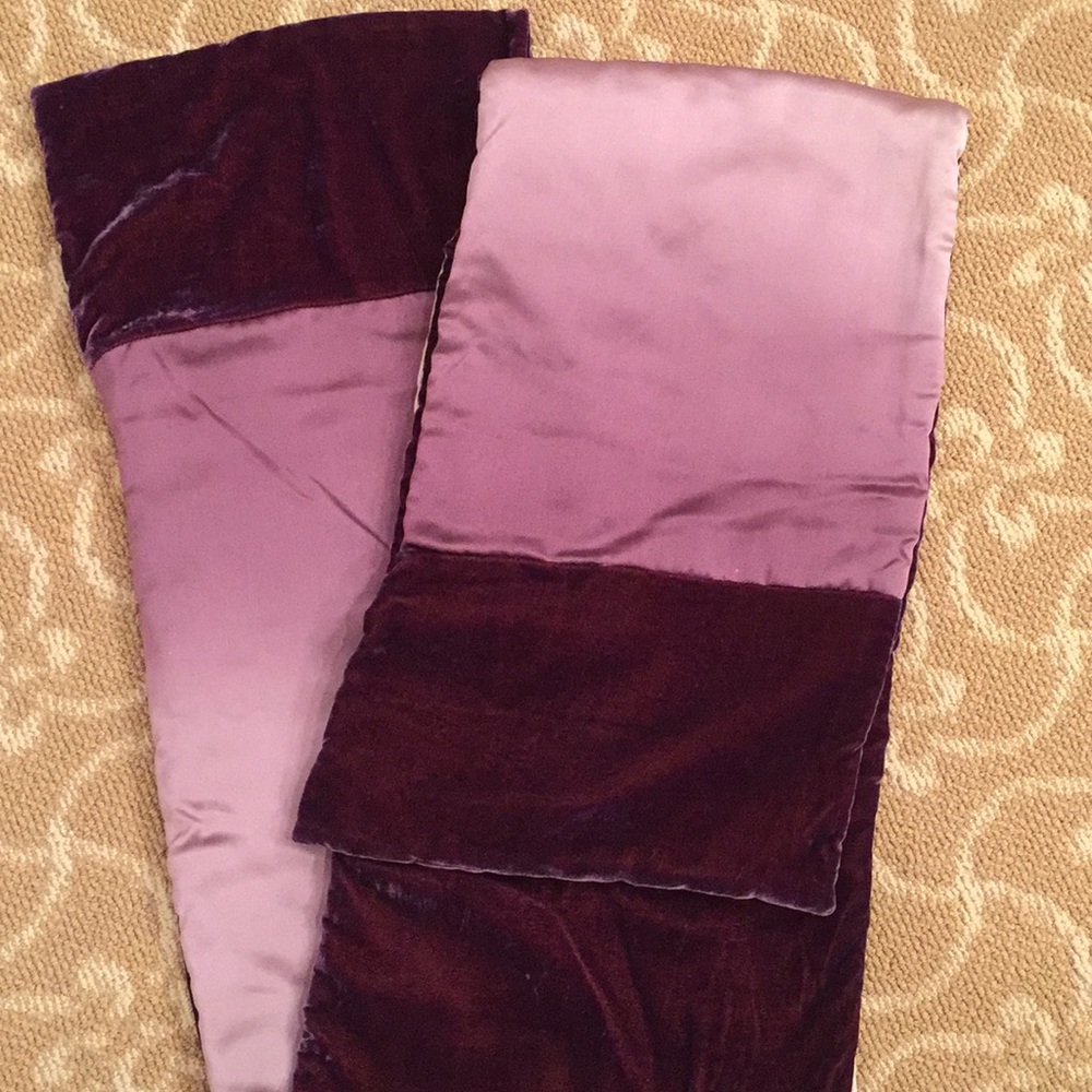 Fiona Pitkin Hand Painted Velvet & Silk Scarf 75”
